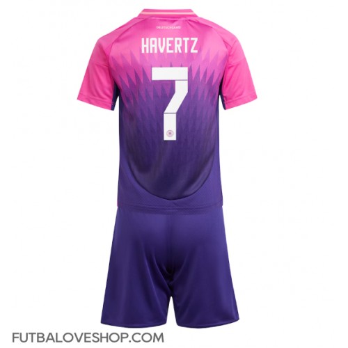 Dres Nemecko Kai Havertz #7 Preč pre deti ME 2024 Krátky Rukáv (+ trenírky)